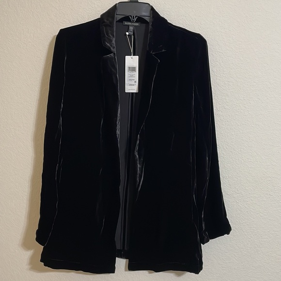 NWT EILEEN FISHER Velvet Long Blazer - Picture 8 of 13
